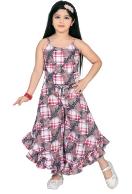 NEWSIFA HOWRAH Printed Girls Jumpsuit