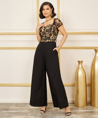 Miss Chase Self Design Women Jumpsuit
