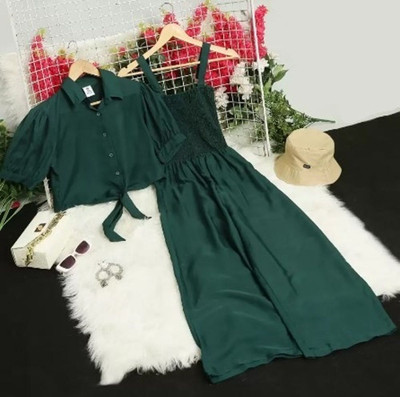 Anjelik Solid Women Jumpsuit