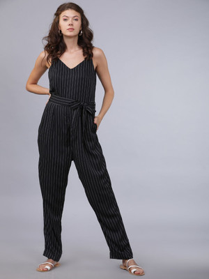 Tokyo Talkies Striped Women Jumpsuit
