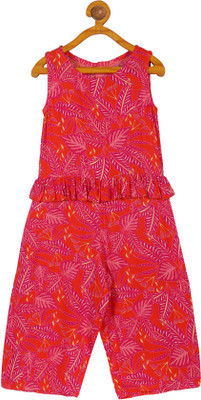 Plum Tree Solid Girls Jumpsuit