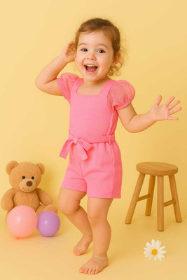 MODESTYLE Solid Baby Girls Jumpsuit