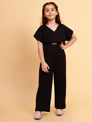 Yk Solid Girls Jumpsuit