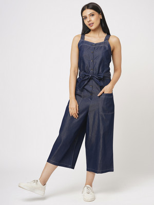 Leean Patterns Solid Women Jumpsuit