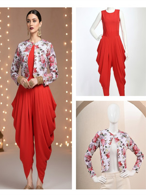 Fasanger Floral Print, Printed Women Jumpsuit