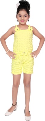 REDDKART Self Design Girls Jumpsuit