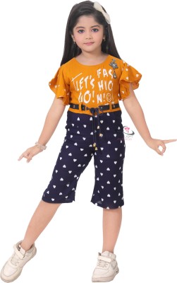 Highlightfashion Polka Print Girls Jumpsuit