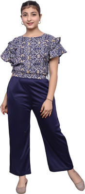 LIME N LEMON Printed Girls Jumpsuit
