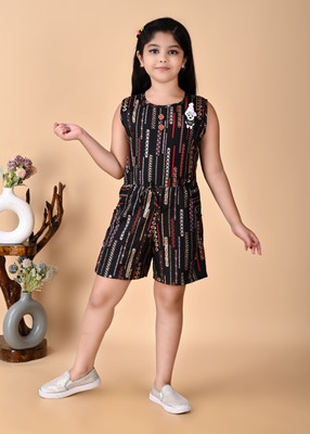 GLAMOUR WORLD GARMENTS Printed Girls Jumpsuit