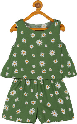 Plum Tree Solid Girls Jumpsuit