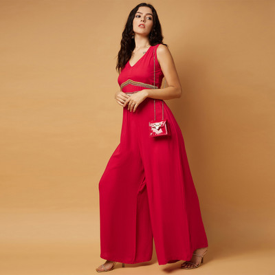DRAPE AND DAZZLE Embellished Women Jumpsuit