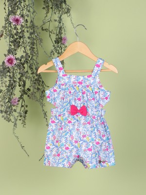 NautiNati Printed Baby Girls Jumpsuit