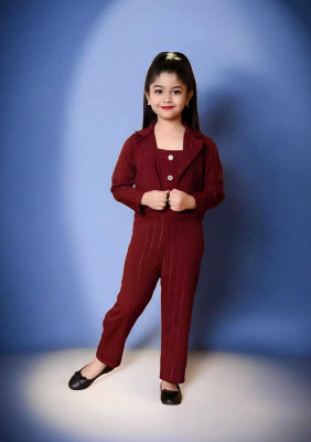 R RAI FASHION Solid Girls Jumpsuit