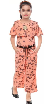 K.J. Creations Printed Girls Jumpsuit
