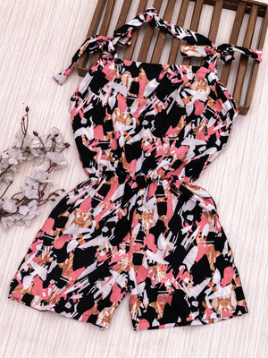 SELVIFAB Printed Girls Jumpsuit