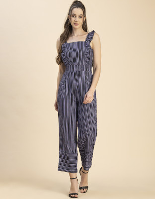 moomaya Striped Women Jumpsuit