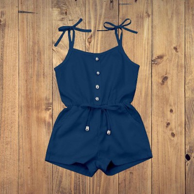 amrityu Solid Baby Girls Jumpsuit