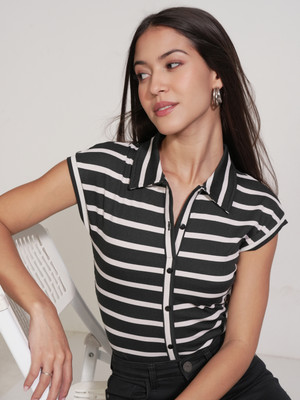 Tokyo Talkies Striped Women Jumpsuit