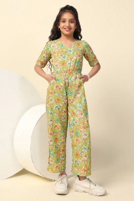 Fashion Dream Floral Print Girls Jumpsuit