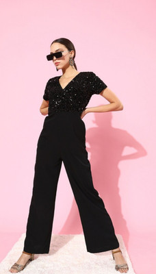 ishaanvi fashion Solid Women Jumpsuit