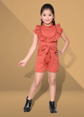 FT fashion Solid Girls Jumpsuit