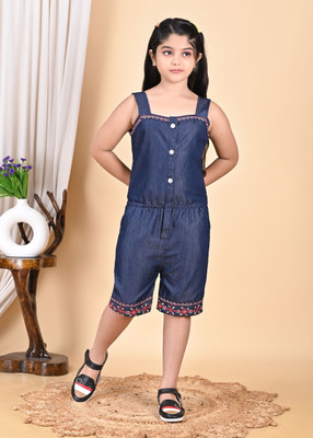 J Dresses Solid Girls Jumpsuit