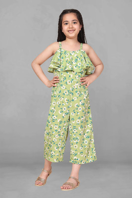 Mirrow Trade Floral Print Girls Jumpsuit