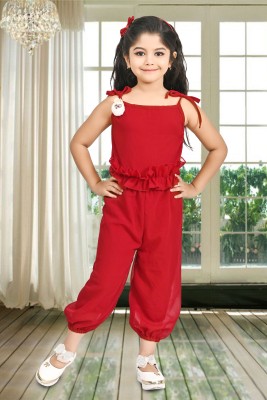 CUTE XII FASHION Solid Girls Jumpsuit