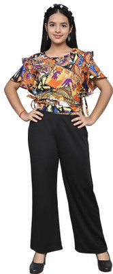 LIME N LEMON Printed Girls Jumpsuit