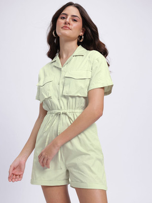Glitchez Solid Women Jumpsuit