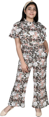 LIME N LEMON Printed Girls Jumpsuit