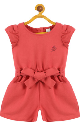 Plum Tree Solid Girls Jumpsuit