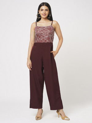 Leean Patterns Self Design Women Jumpsuit