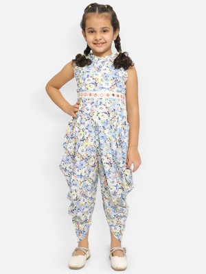 NautiNati Printed Girls Jumpsuit