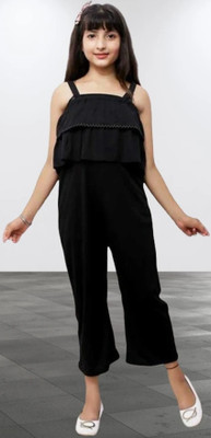 LIME N LEMON Solid Girls Jumpsuit