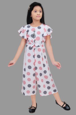 S N Collection Solid Girls Jumpsuit