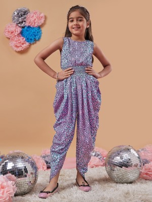 Pspeaches Printed Girls Jumpsuit