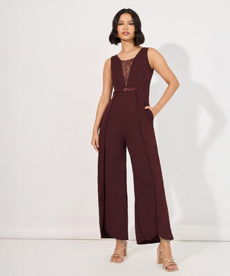 Miss Chase Solid Women Jumpsuit