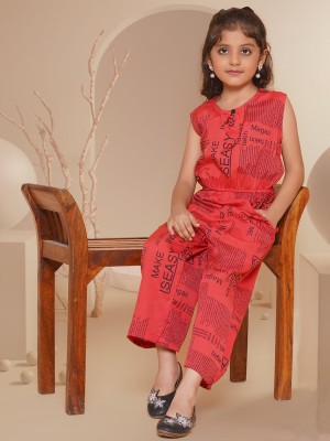 Arshia Fashions Printed Girls Jumpsuit