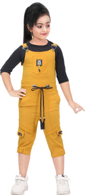 Prime clothing Solid Girls Jumpsuit