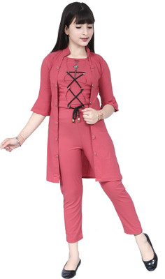 Hainsh Solid Girls Jumpsuit