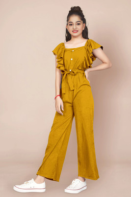 Fashion Dream Solid Girls Jumpsuit
