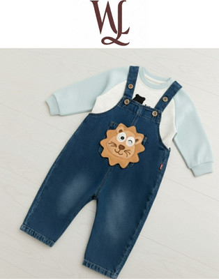 WahaL Solid Boys & Girls Jumpsuit