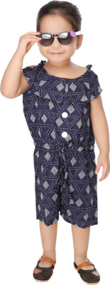 new gen Self Design Baby Girls Jumpsuit