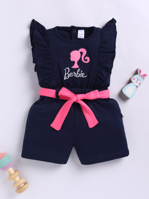 Mom's Love Printed Baby Girls Jumpsuit