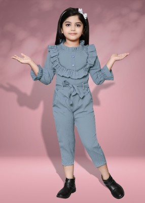 FT fashion Solid Girls Jumpsuit