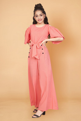Fashion Dream Solid Girls Jumpsuit