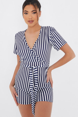 I Saw It First Striped Women Jumpsuit