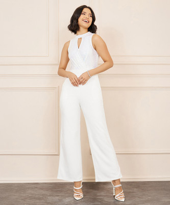 Miss Chase Embellished, Solid Women Jumpsuit