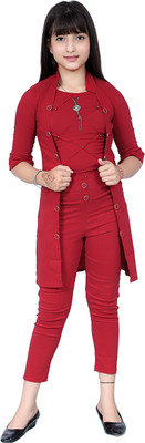 Hainsh Solid Girls Jumpsuit